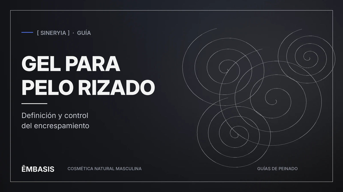 Portada de la guía de gel para peinar el pelo rizado de EMBASIS