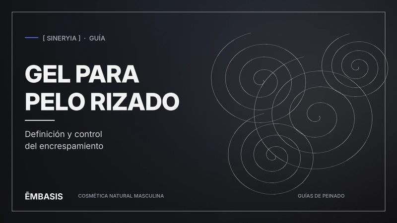 Portada de la guía de gel para peinar el pelo rizado de EMBASIS
