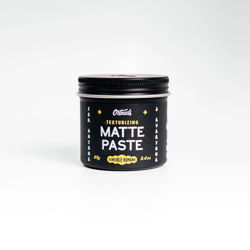 O'DOUDS arcilla de peinado Matte Paste: tarro negro frontal