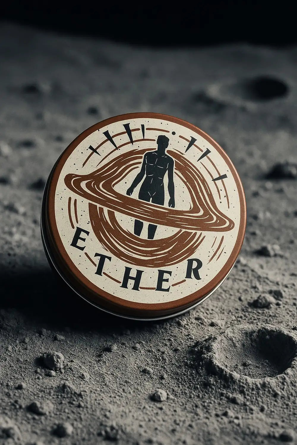 Bote de arcilla Ether de BY ELEMENTUM sobre superficie lunar