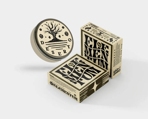 BY ELEMENTUM arcilla Deserto Heavy Matte Clay: tarro y cajas