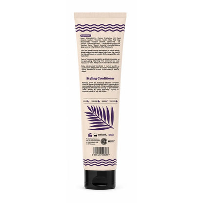 Etiqueta trasera del tubo Montibus Styling Conditioner de BY ELEMENTUM
