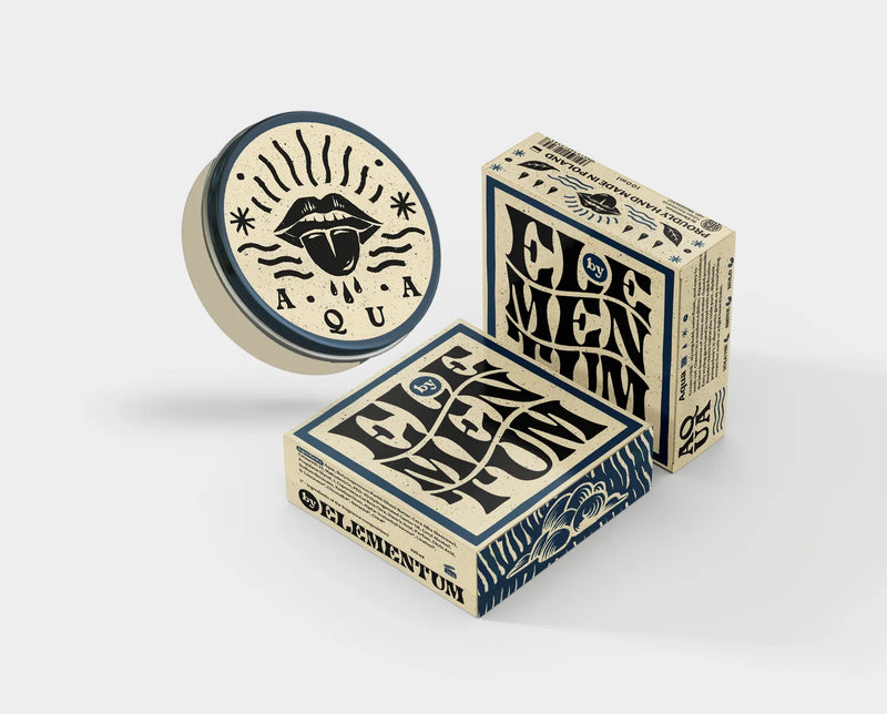 BY ELEMENTUM pomada Aqua Firm Hold Cream Pomade: tarro y cajas
